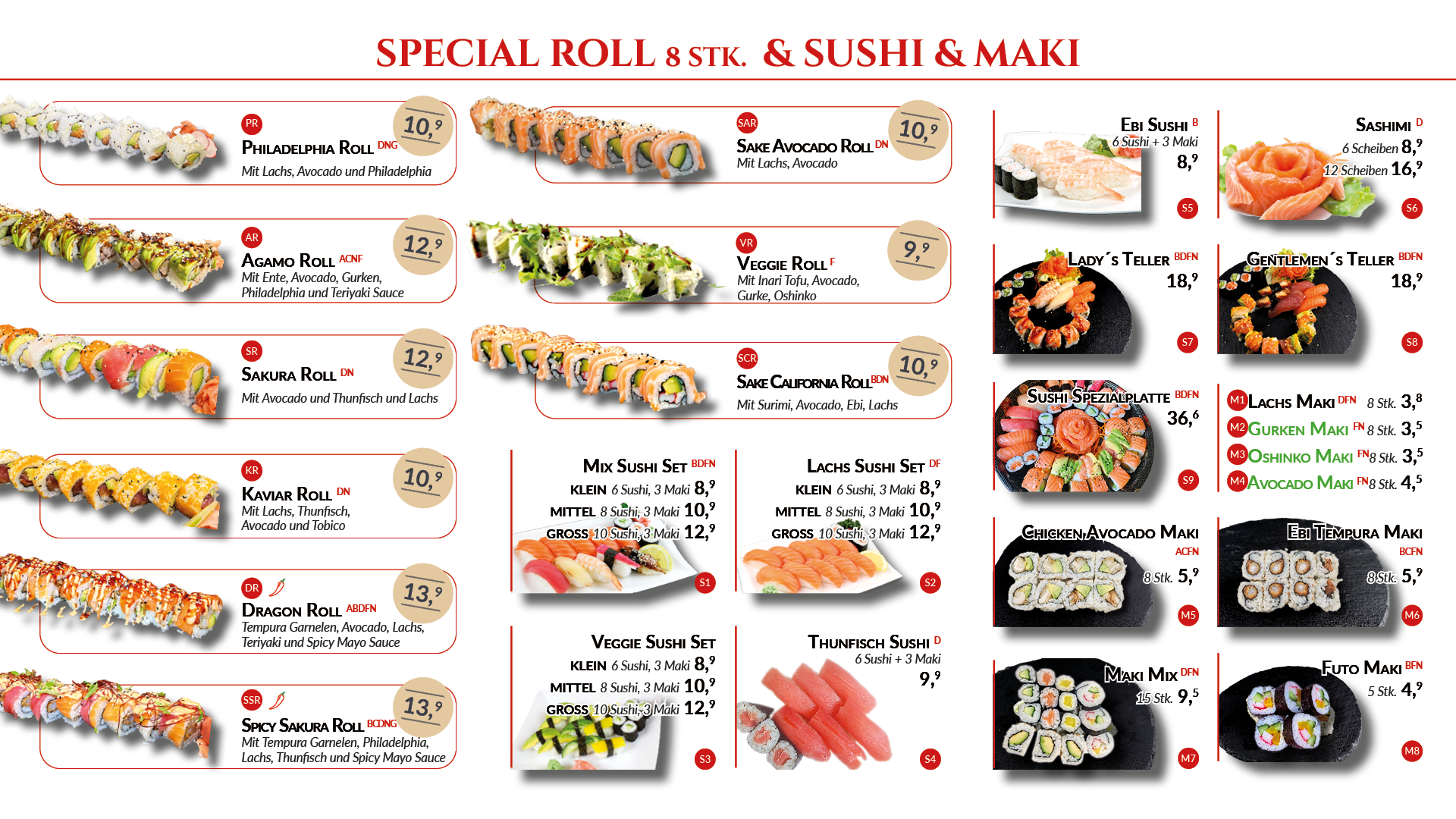 Noodle Fun Speisekarte – Seite 3