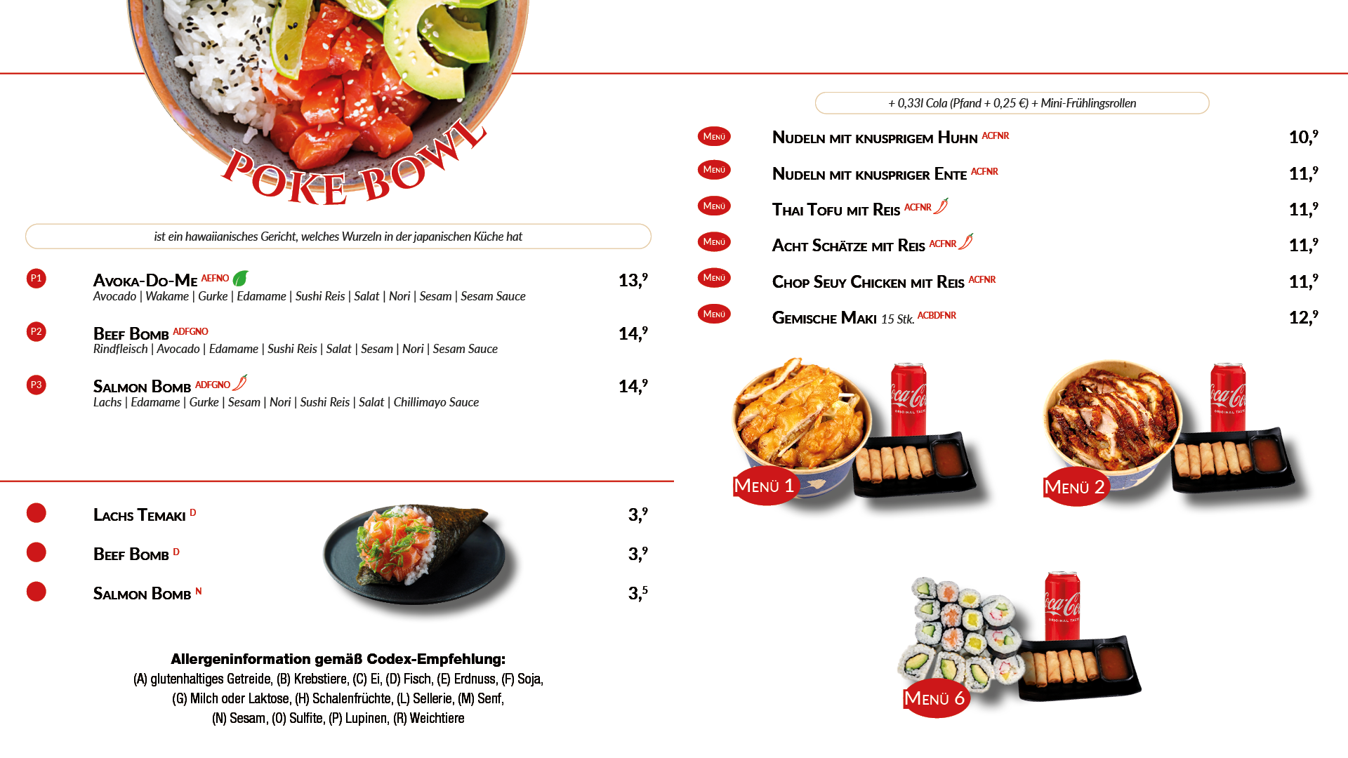Noodle Fun Speisekarte – Seite 4